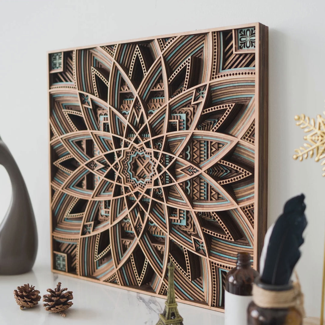 Astral Multilayer Wood Wall Art