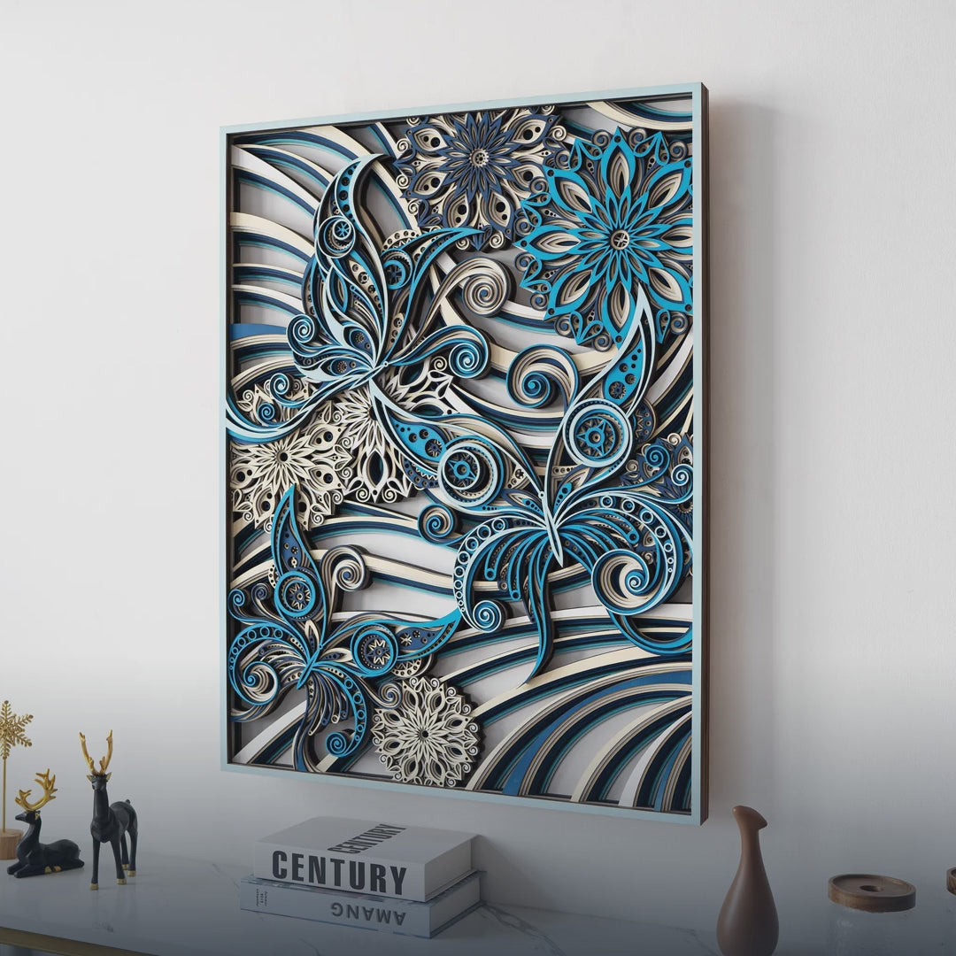 Butterfly Multilayer Wood Wall Art
